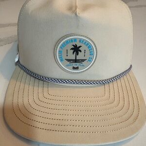 Beige Palm Tree Logo Cap